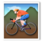 Person Mountain Biking - Light emoji on LG